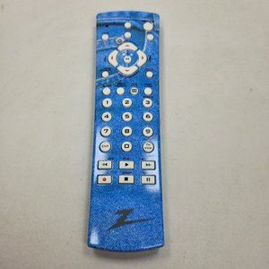 Zenith CL013 UNIVERSAL 4-Device Remote Control Tested Blue Jeans Graphic